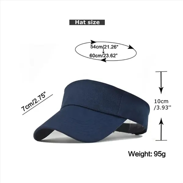Adjustable Sports Sun Visor Hats - Adjustable Sports Sun Visor Hats - Image 1 of 2