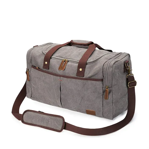 Canvas Duffel Bag for Travel 45L Weekender Overnight - Canvas Duffel Bag for Travel 45L Weekender Overnight - Image 0 of 3