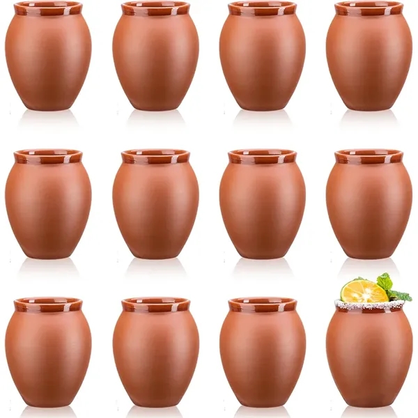 2oz. Cantarito Clay Drinking Vessel, Tequila Glassware - 2oz. Cantarito Clay Drinking Vessel, Tequila Glassware - Image 0 of 3