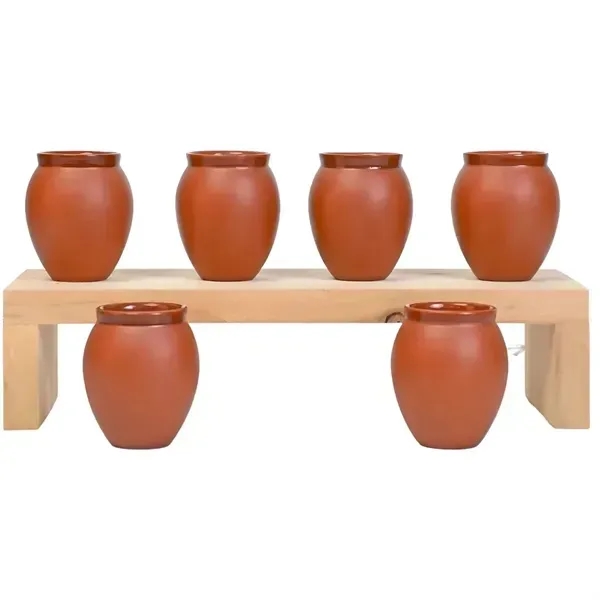 2oz. Cantarito Clay Drinking Vessel, Tequila Glassware - 2oz. Cantarito Clay Drinking Vessel, Tequila Glassware - Image 2 of 3