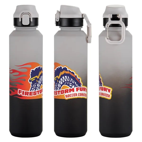 Custom Chroma 27 oz Tritan® Bottle with Snap-Top Lid & Carabiner