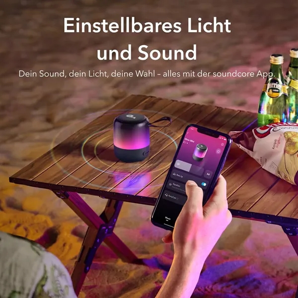 Soundcore Glow Mini Portable Waterproof Speaker By Anker - Soundcore Glow Mini Portable Waterproof Speaker By Anker - Image 2 of 4