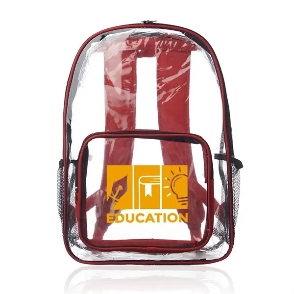 Pocket Clear Plastic Backpacks - Pocket Clear Plastic Backpacks - Image 5 of 7