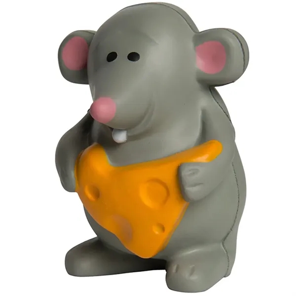 Mouse With Cheese Shaped Stress Reliever