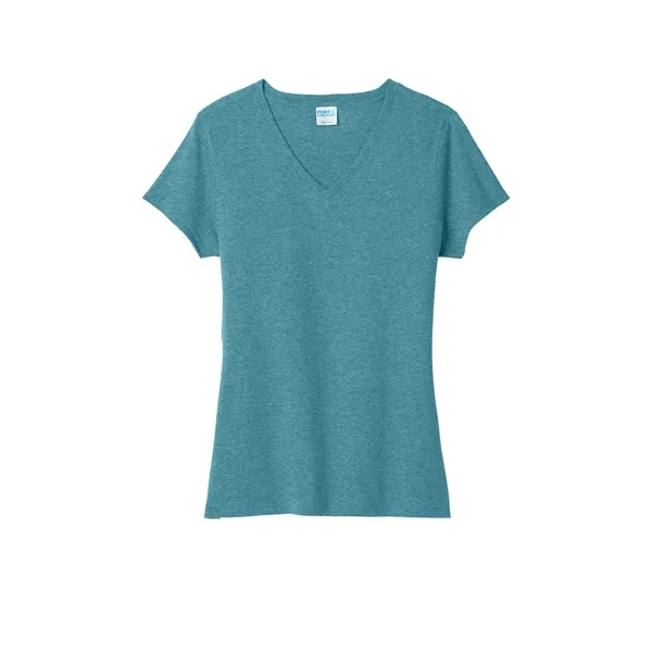Port & Company Women's Tri-Blend V-Neck Tee. - Port & Company Women's Tri-Blend V-Neck Tee. - Image 32 of 40