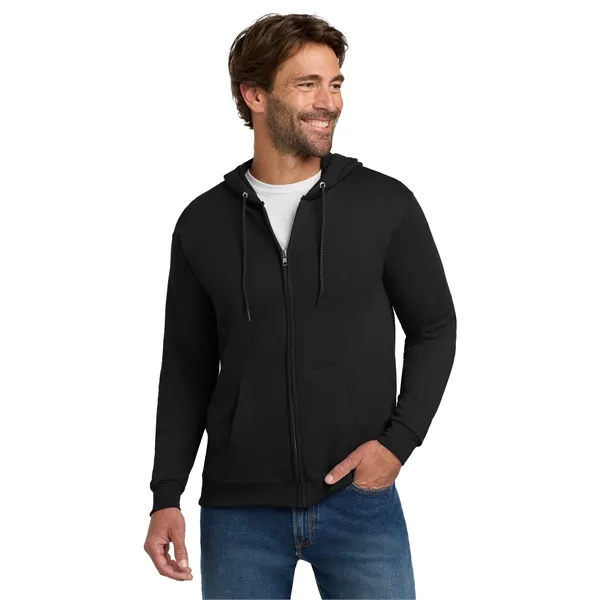 Hanes - EcoSmart Full-Zip Hooded Sweatshirt. - Hanes - EcoSmart Full-Zip Hooded Sweatshirt. - Image 0 of 39