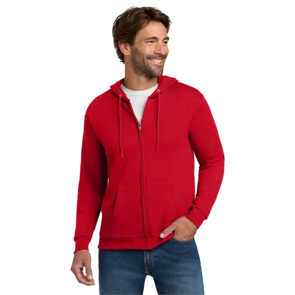 Hanes - EcoSmart Full-Zip Hooded Sweatshirt. - Hanes - EcoSmart Full-Zip Hooded Sweatshirt. - Image 3 of 39