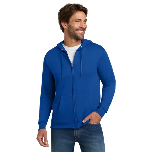 Hanes - EcoSmart Full-Zip Hooded Sweatshirt. - Hanes - EcoSmart Full-Zip Hooded Sweatshirt. - Image 6 of 39