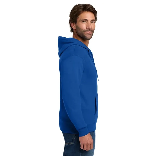 Hanes - EcoSmart Full-Zip Hooded Sweatshirt. - Hanes - EcoSmart Full-Zip Hooded Sweatshirt. - Image 8 of 39