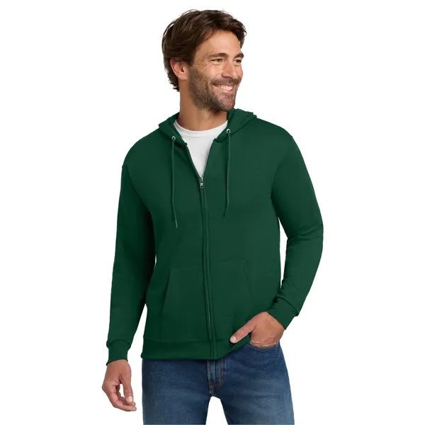 Hanes - EcoSmart Full-Zip Hooded Sweatshirt. - Hanes - EcoSmart Full-Zip Hooded Sweatshirt. - Image 9 of 39