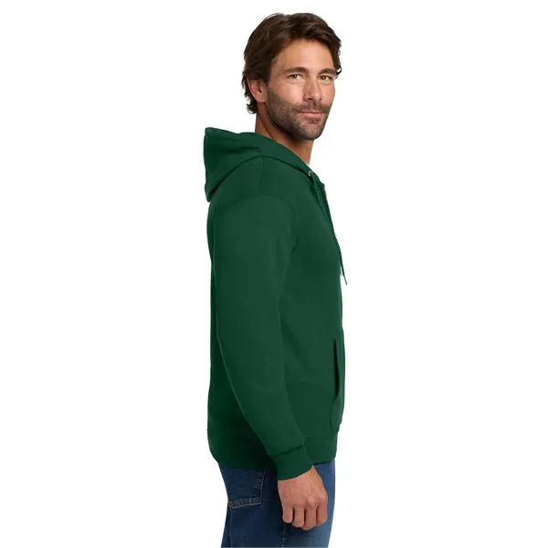 Hanes - EcoSmart Full-Zip Hooded Sweatshirt. - Hanes - EcoSmart Full-Zip Hooded Sweatshirt. - Image 11 of 39