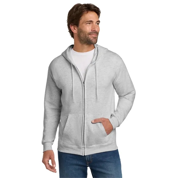 Hanes - EcoSmart Full-Zip Hooded Sweatshirt. - Hanes - EcoSmart Full-Zip Hooded Sweatshirt. - Image 15 of 39