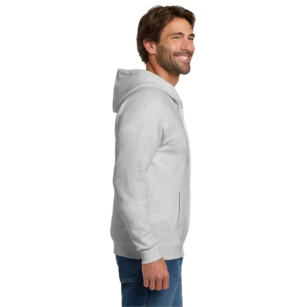 Hanes - EcoSmart Full-Zip Hooded Sweatshirt. - Hanes - EcoSmart Full-Zip Hooded Sweatshirt. - Image 17 of 39