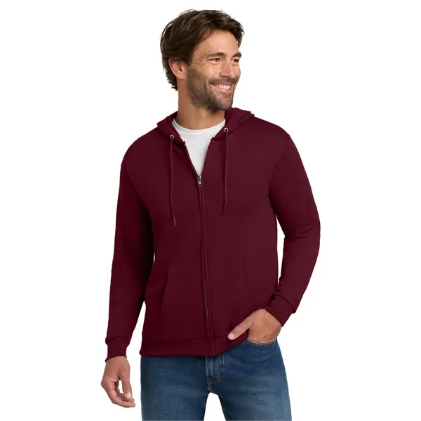 Hanes - EcoSmart Full-Zip Hooded Sweatshirt. - Hanes - EcoSmart Full-Zip Hooded Sweatshirt. - Image 18 of 39