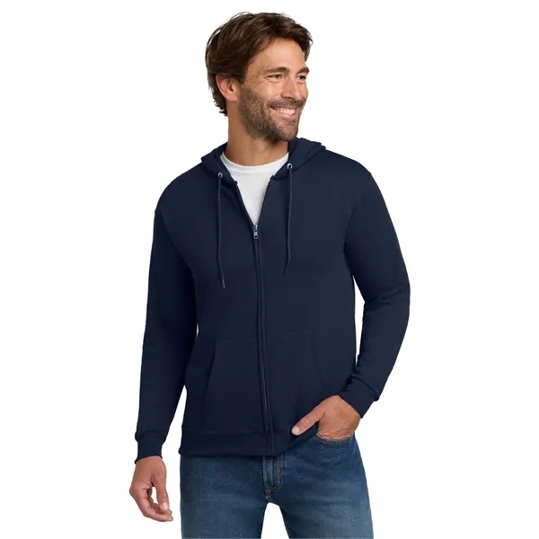 Hanes - EcoSmart Full-Zip Hooded Sweatshirt. - Hanes - EcoSmart Full-Zip Hooded Sweatshirt. - Image 21 of 39