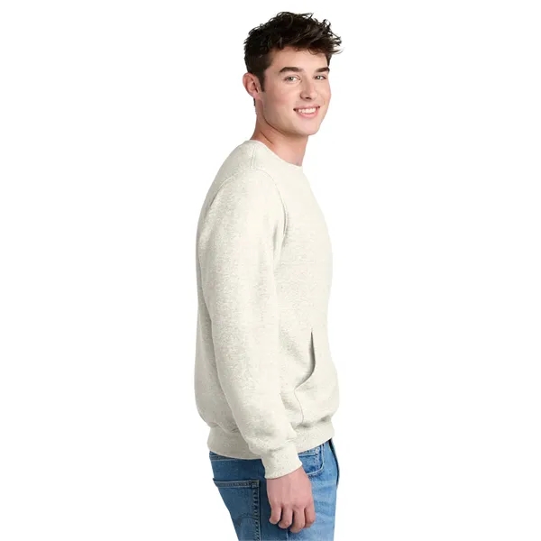 Port & Company Core Fleece Crewneck Pocket Sweatshirt - Port & Company Core Fleece Crewneck Pocket Sweatshirt - Image 16 of 39