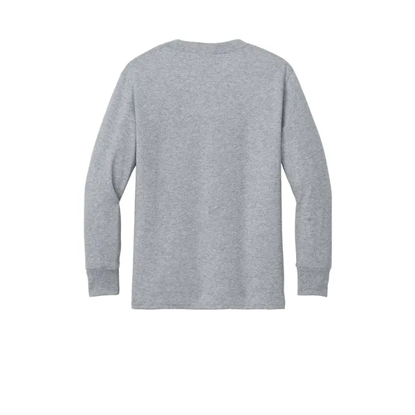 Port & Company Youth Long Sleeve Core Cotton Tee. - Port & Company Youth Long Sleeve Core Cotton Tee. - Image 3 of 90