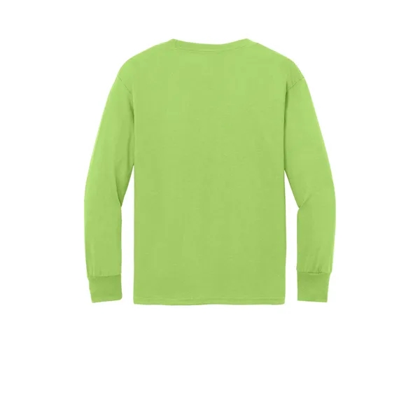 Port & Company Youth Long Sleeve Core Cotton Tee. - Port & Company Youth Long Sleeve Core Cotton Tee. - Image 11 of 90