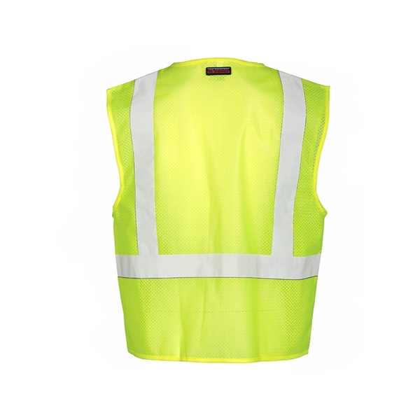 Kishigo Single Pocket Zipper Mesh Vest - Kishigo Single Pocket Zipper Mesh Vest - Image 1 of 6