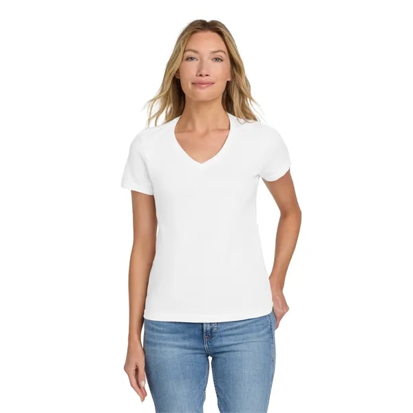 Gildan Softstyle Women's Fit V-Neck T-Shirt. - Gildan Softstyle Women's Fit V-Neck T-Shirt. - Image 1 of 30