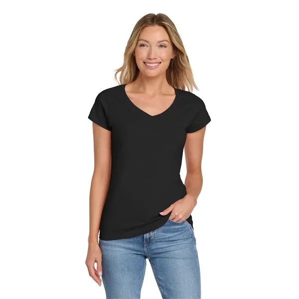 Gildan Softstyle Women's Fit V-Neck T-Shirt. - Gildan Softstyle Women's Fit V-Neck T-Shirt. - Image 13 of 30