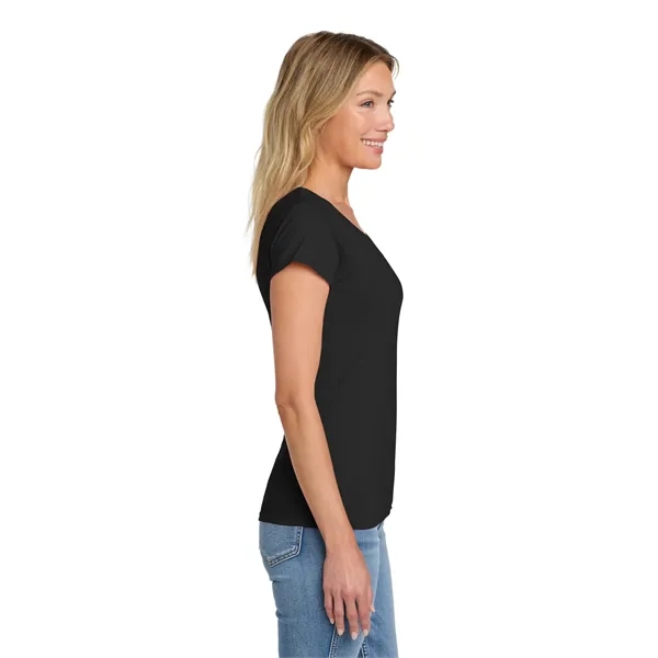 Gildan Softstyle Women's Fit V-Neck T-Shirt. - Gildan Softstyle Women's Fit V-Neck T-Shirt. - Image 16 of 30