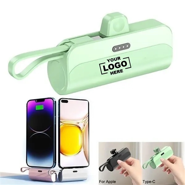 5000mAh Mini  pocket wireless capsule power bank - 5000mAh Mini  pocket wireless capsule power bank - Image 0 of 3
