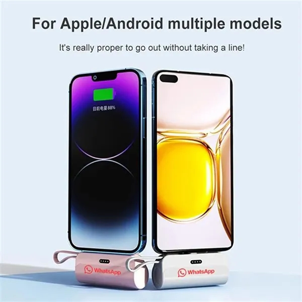 5000mAh Mini  pocket wireless capsule power bank - 5000mAh Mini  pocket wireless capsule power bank - Image 1 of 3