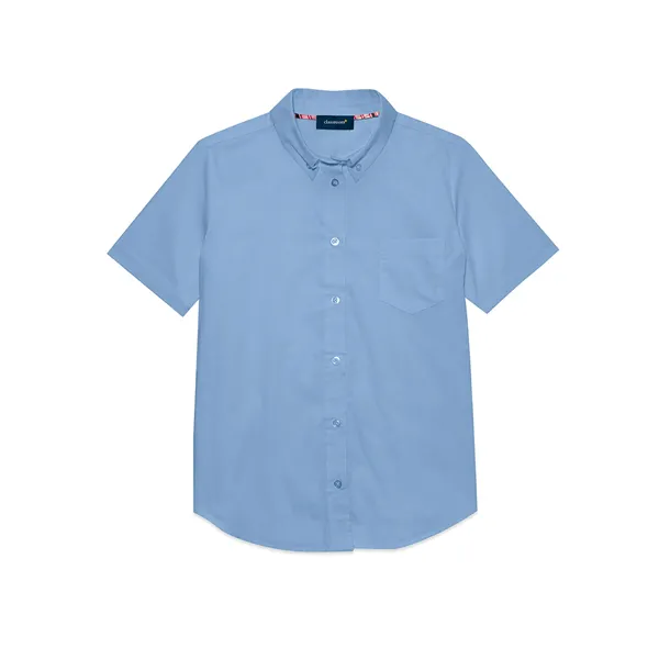 Classroom Uniforms - Girls' Short Sleeve Oxford Shirt - Classroom Uniforms - Girls' Short Sleeve Oxford Shirt - Image 0 of 1