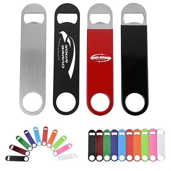 Stainless Steel Flat Bottle Solid Durable Beer Opener - Stainless Steel Flat Bottle Solid Durable Beer Opener - Image 0 of 3