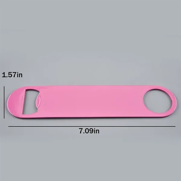 Stainless Steel Flat Bottle Solid Durable Beer Opener - Stainless Steel Flat Bottle Solid Durable Beer Opener - Image 1 of 3