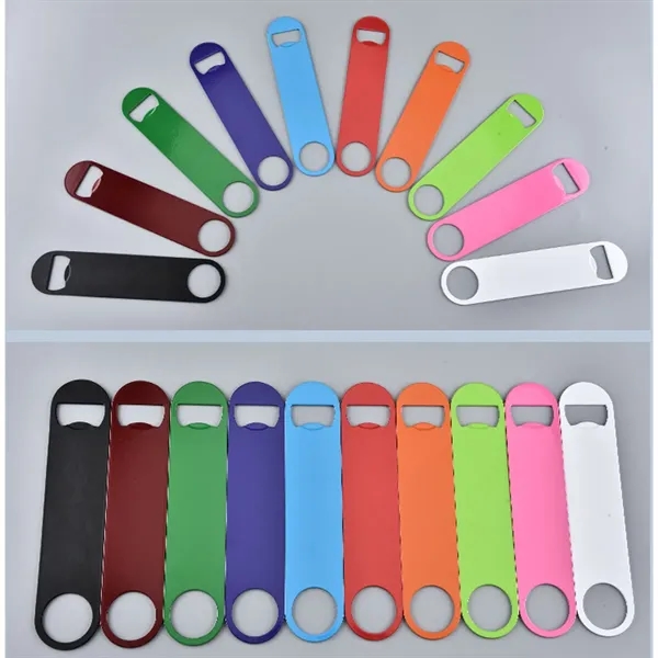 Stainless Steel Flat Bottle Solid Durable Beer Opener - Stainless Steel Flat Bottle Solid Durable Beer Opener - Image 3 of 3