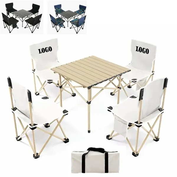 Outdoor Folding Table and Chair Set - Outdoor Folding Table and Chair Set - Image 0 of 3
