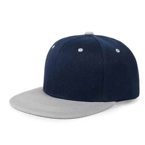 Flat Bill Snapback Hat Adjustable Cap - Flat Bill Snapback Hat Adjustable Cap - Image 4 of 5