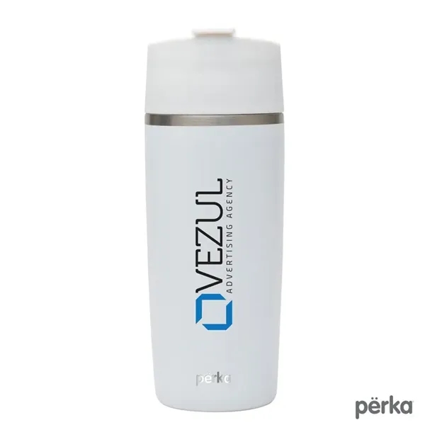 Perka® Macchiato 12 oz. Double Wall Coffee/Tea Press Tumbler - Perka® Macchiato 12 oz. Double Wall Coffee/Tea Press Tumbler - Image 2 of 2