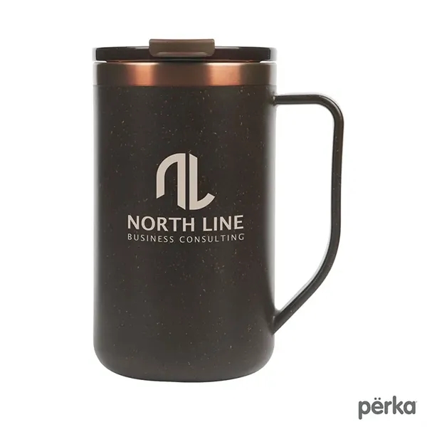 Perka® Guji 15 oz. Recycled Steel and Coffee Grounds Mug - Perka® Guji 15 oz. Recycled Steel and Coffee Grounds Mug - Image 2 of 2