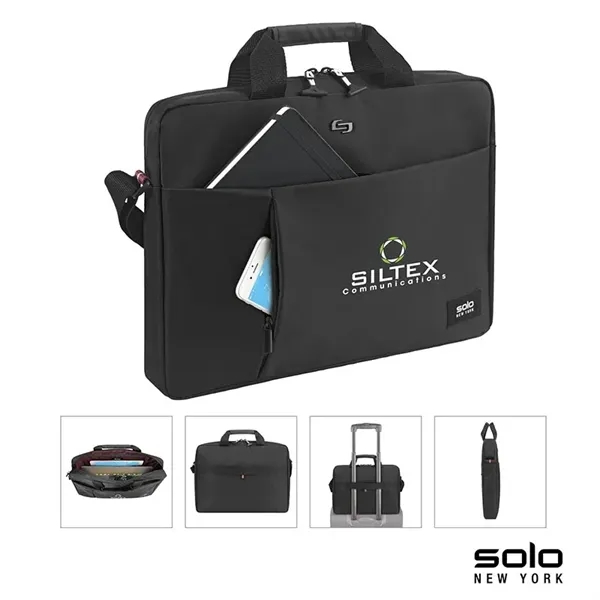 Solo New York Lead Slim Briefcase