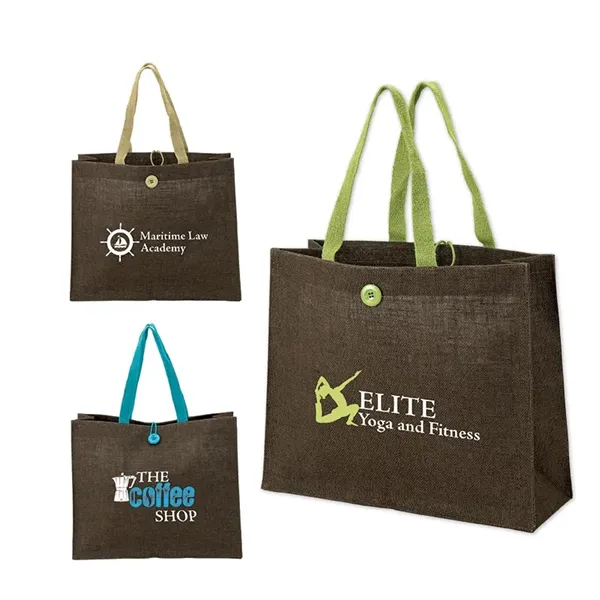 Melbourne Natural Jute Tote - Melbourne Natural Jute Tote - Image 0 of 3
