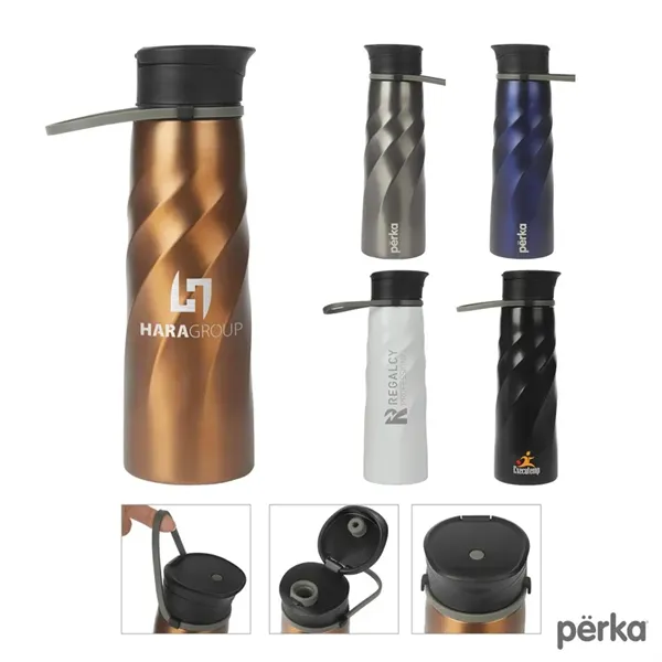Perka® Tristan 34 oz./1L Single Wall Stainless Steel Spor... - Perka® Tristan 34 oz./1L Single Wall Stainless Steel Spor... - Image 0 of 5