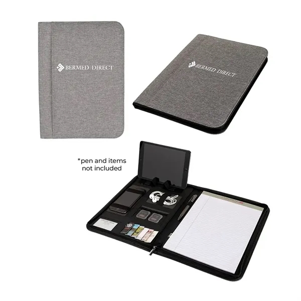 Sterling RPET Zippered Letter Size Padfolio - Sterling RPET Zippered Letter Size Padfolio - Image 0 of 1