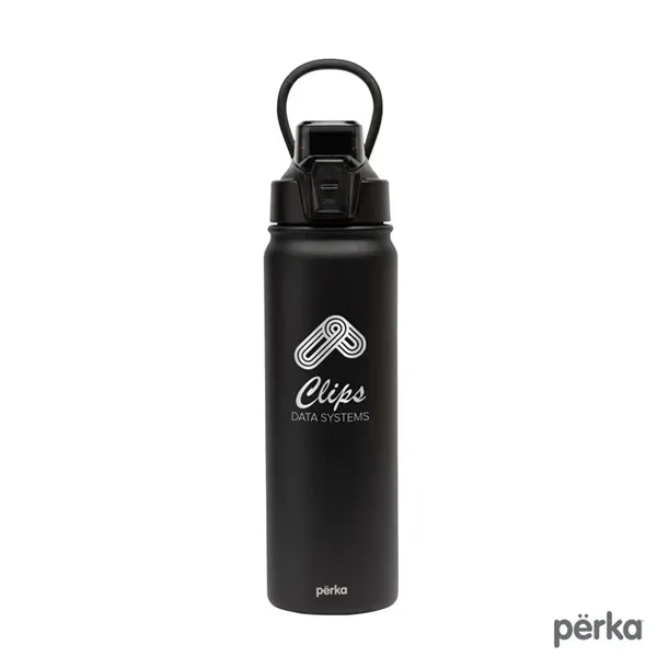 Perka® Rex 24 oz. Double Wall, Stainless Steel Water Bottle - Perka® Rex 24 oz. Double Wall, Stainless Steel Water Bottle - Image 0 of 2