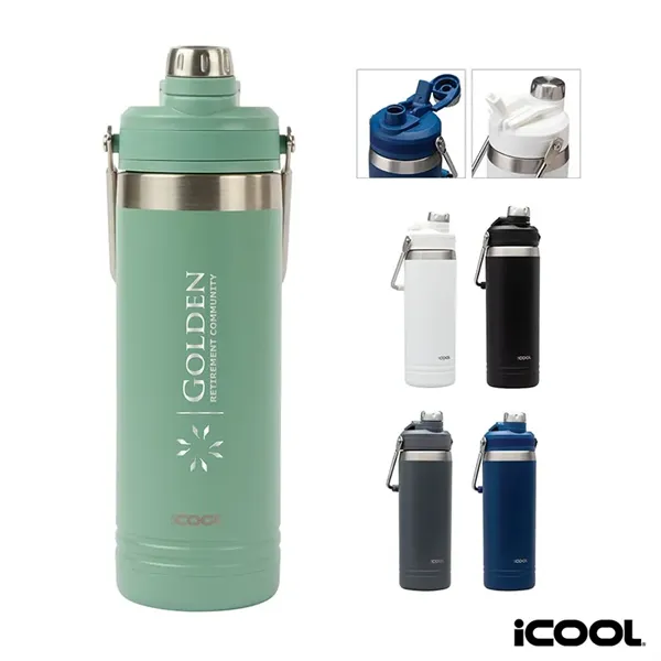 iCOOL® Lakewood 24 oz. Double Wall, Stainless Steel Bottle - iCOOL® Lakewood 24 oz. Double Wall, Stainless Steel Bottle - Image 0 of 5