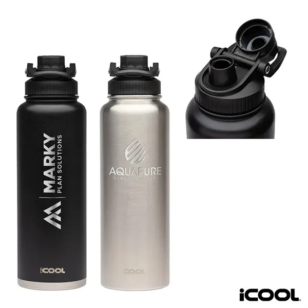 iCOOL® Durango 40 oz. Double Wall, Stainless Steel Water ... - iCOOL® Durango 40 oz. Double Wall, Stainless Steel Water ... - Image 0 of 18