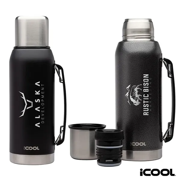 iCOOL® Silverton 34 oz. Double Wall, Stainless Steel Wate... - iCOOL® Silverton 34 oz. Double Wall, Stainless Steel Wate... - Image 0 of 2