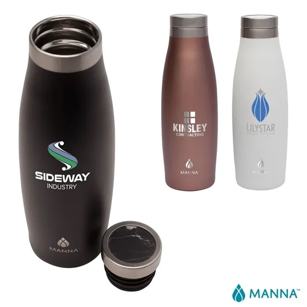 Manna™ 18 oz. Oasis Stainless Steel Water Bottle w/ Marbl... - Manna™ 18 oz. Oasis Stainless Steel Water Bottle w/ Marbl... - Image 0 of 3