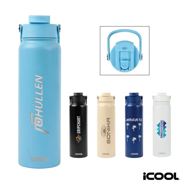 iCOOL® Glenwood 35 oz. Double Wall, Recycled Stainless St... - iCOOL® Glenwood 35 oz. Double Wall, Recycled Stainless St... - Image 0 of 5