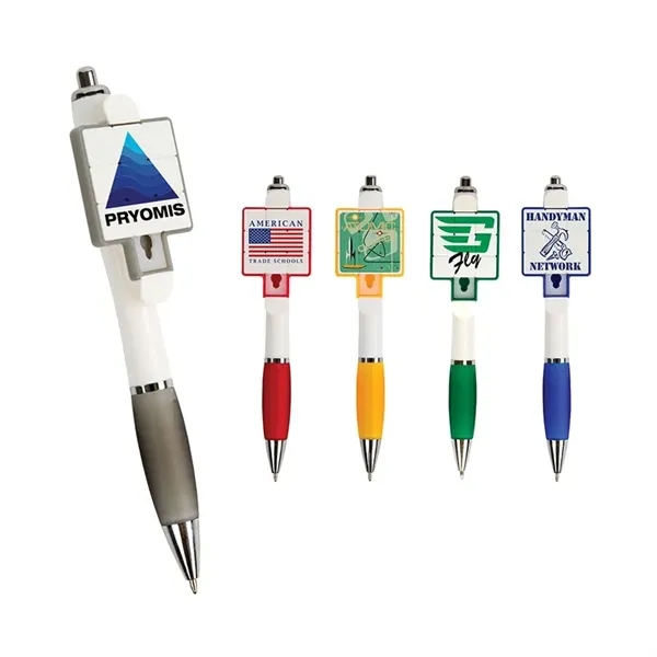 Puzzle Plunge-Action Ballpoint Pen - Puzzle Plunge-Action Ballpoint Pen - Image 0 of 5