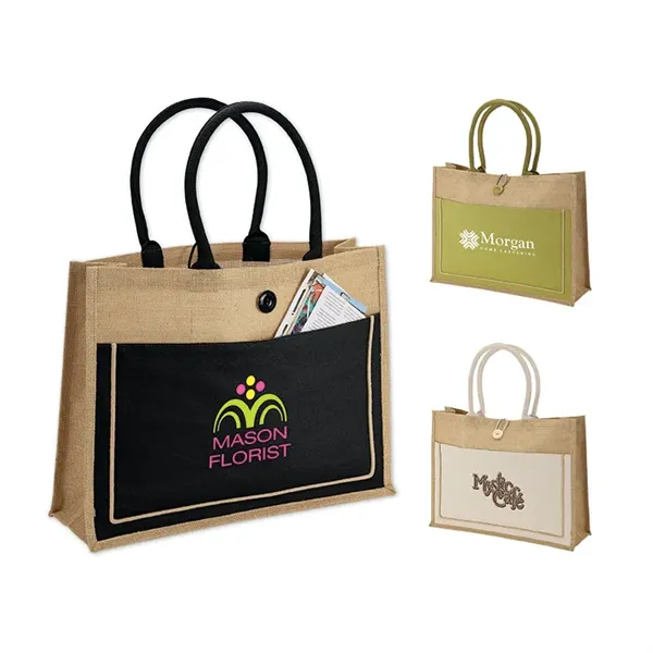 Camden Natural Jute Tote - Camden Natural Jute Tote - Image 0 of 3