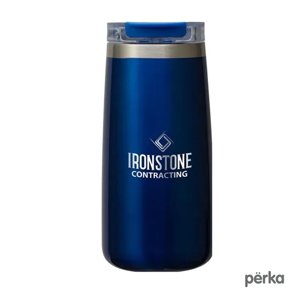 Perka® Erie 16 oz. Double Wall Stainless Steel Tumbler - Perka® Erie 16 oz. Double Wall Stainless Steel Tumbler - Image 3 of 4