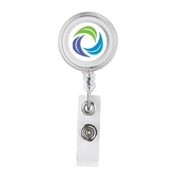 Delfino Badge Holder with Crocodile Clip - Delfino Badge Holder with Crocodile Clip - Image 1 of 6